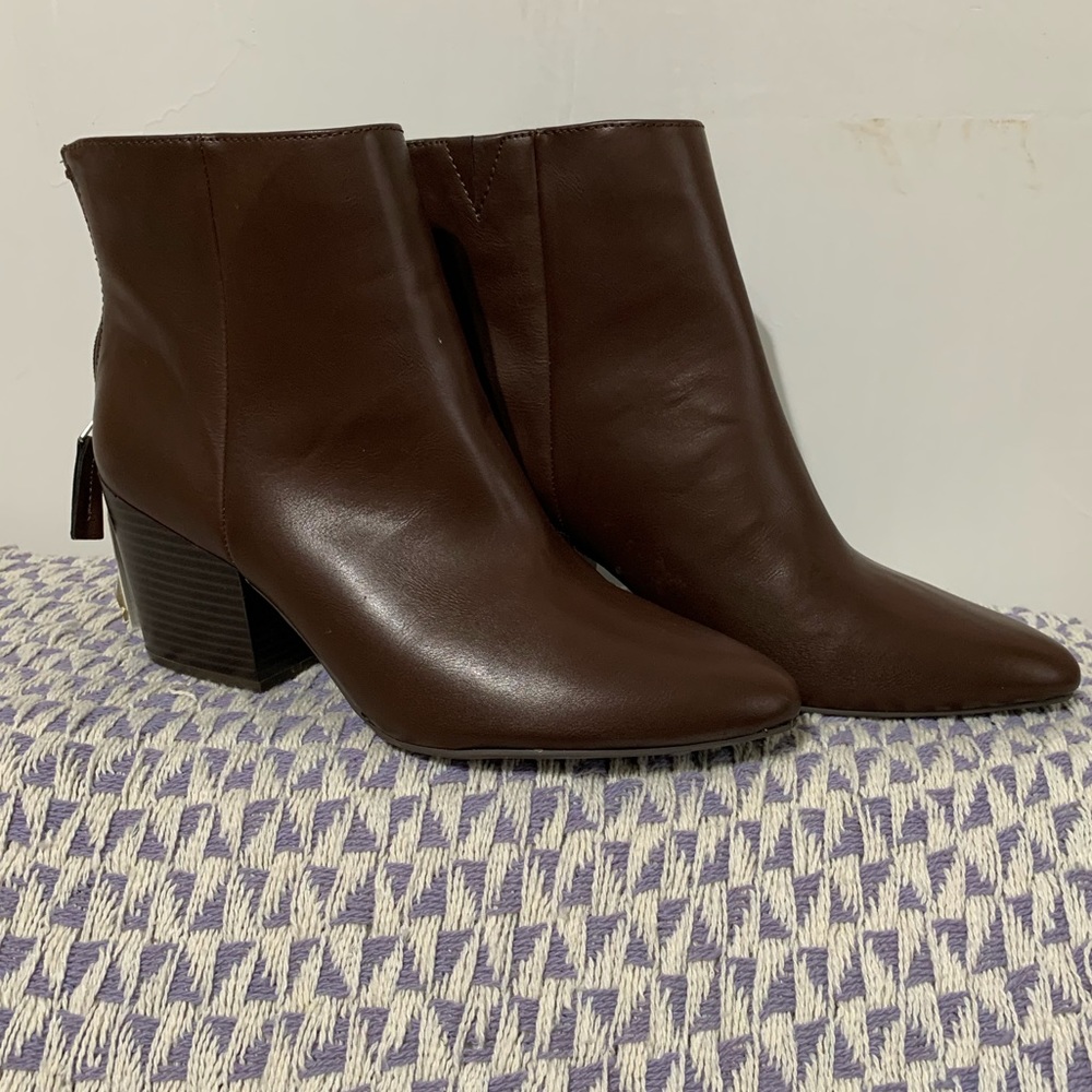 Brown Leather Booties
